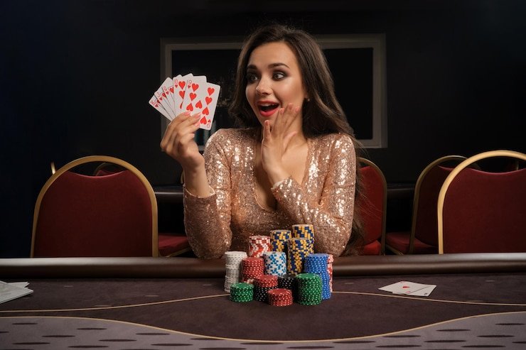 Antarmuka permainan Qiu Qiu di goh togel menampilkan meja, kartu pemain, dan riwayat putaran